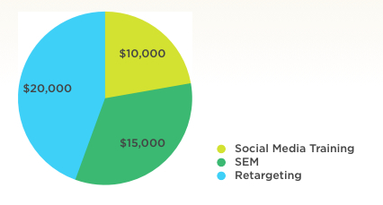 Pie Chart: Content Promotion Budget Allocation